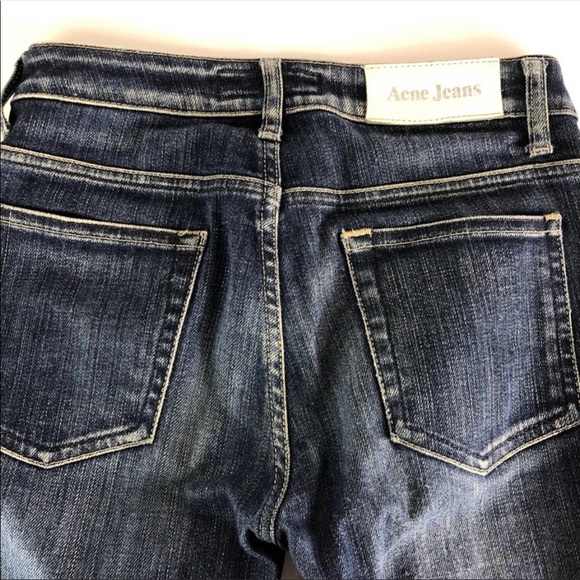 ⭐️HP!x2⭐️ Acne Studios Hex Pure Dark Wash Straight Leg Jeans - Picture 9 of 11